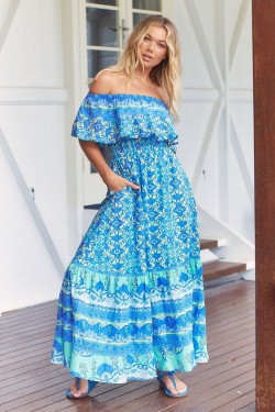 jaase ariel maxi dress by the sea print frontal