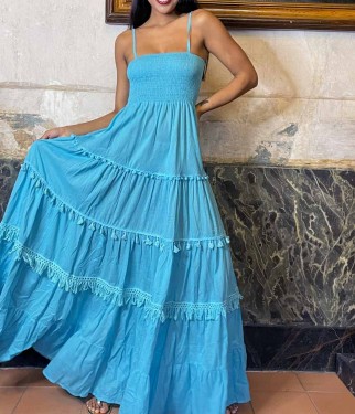 sorrento 3 dress by antica sartoria blue
