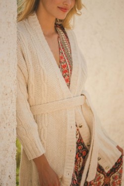 chaqueta jaase nomad knit detalle