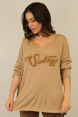 boho knit sweater vintage  beige cover