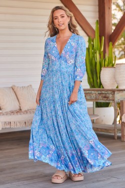 jaase blue pompeii berry maxi dress cover
