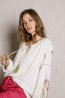 boho blouse with embroidered sleeves frontal 3