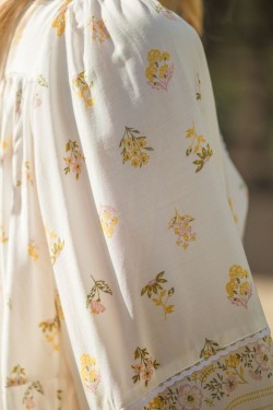 jaase lemon myrtle adela dress detail print