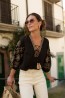 boho embroidered blouse in black colour 2