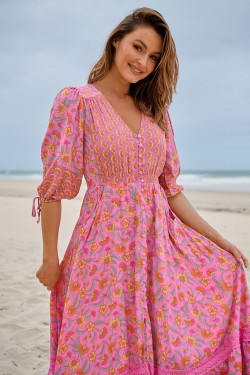 vestidos boho florales