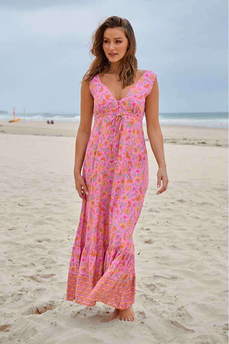 vestido jaase esmie print begonia portada