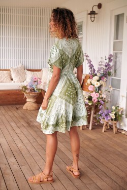 faithful thyme jaase mini dress back