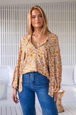 blusa jaase imogen print solara detalle