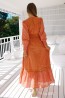 jaase tangerine glow sabrina dress back