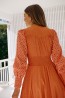 jaase tangerine glow sabrina dress back detail