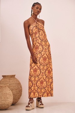 nekane - printed halter dress 1