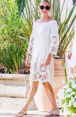 Embroidered fitted dress Antica Sartoria
