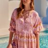 blusa pia de jaase print pink flamingo wonderland portada