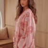 jaase rue print candy blouse side view