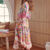 jaase vestido midi jasmine print owens perfil