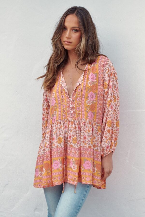 Jaase blouse Chloe print Clementine front