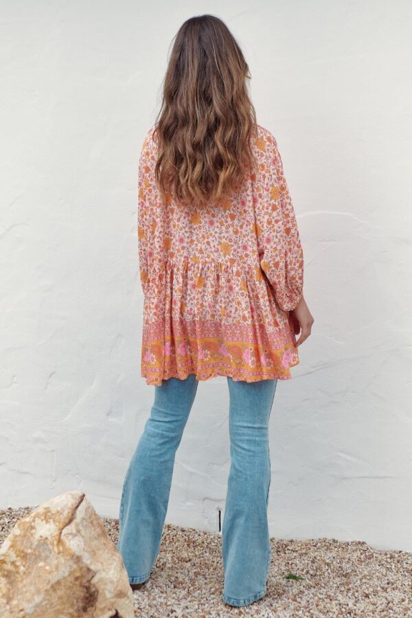 Jaase blouse Chloe print Clementine back