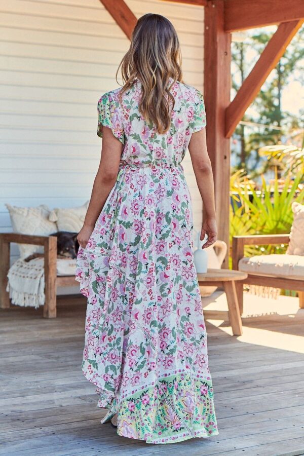 vestido jaase asher print sakura espalda