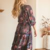 vestido midi jaase jasmine black lotus espalda