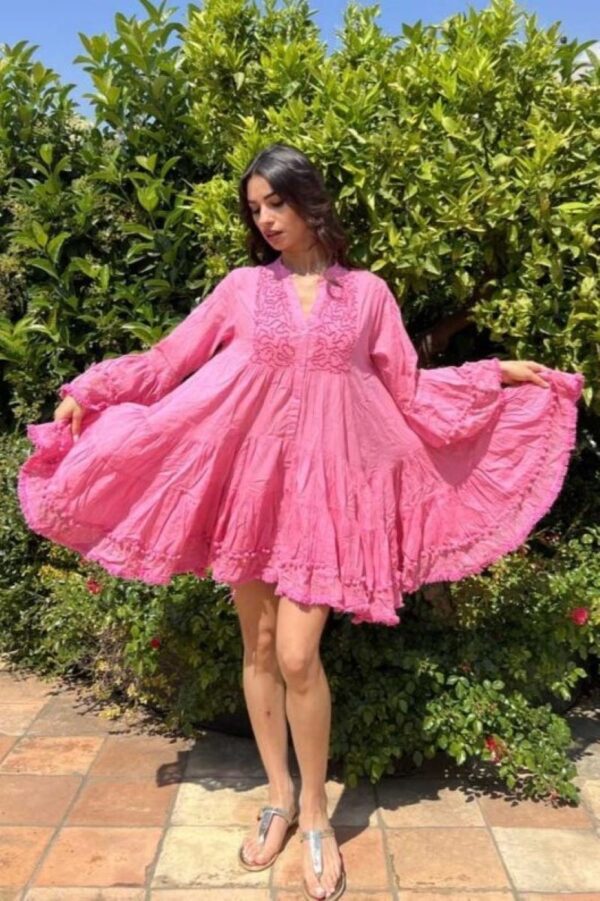 vestido antica sartoria valencia 28 rosa