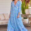 vestido largo jaase berry blue pompeii portada