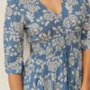 Floral print detail of the Jaase Indiana Day Dream Sea dress