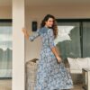 Back of the Jaase Indiana Day Dream Sea dress with crochet detail