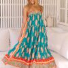Close-up front of the Jaase Paisley Dreams Sunny dress