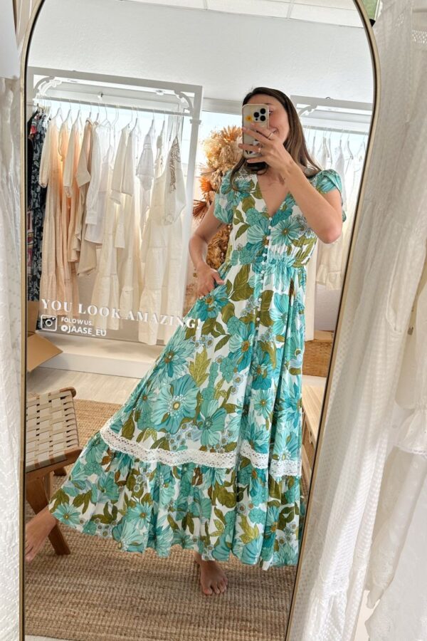 Vestido Jaase Carmen modelo Amaya - Disponible Jaase en España. Diseño largo, boho y veraniego