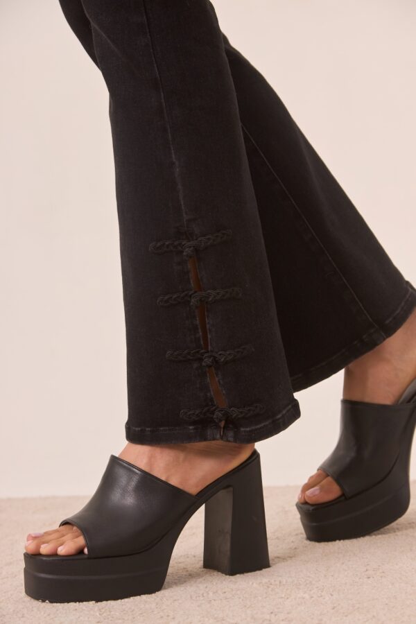 nkn nekane denim trousers oriental buttons aruba detail