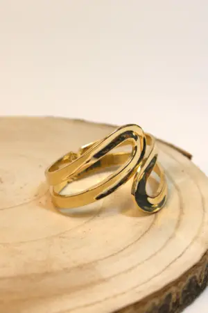 Nekane- Brazalete Rígido Filigrana Golden