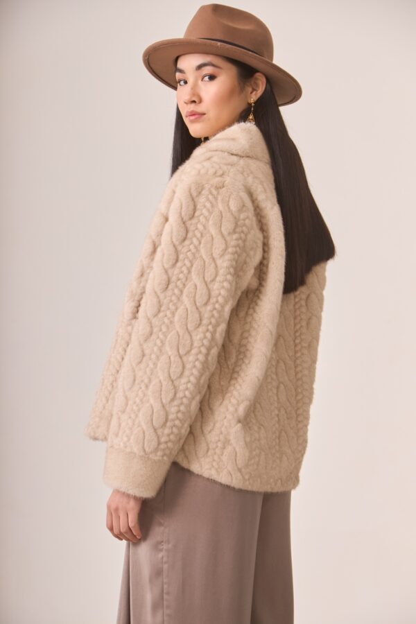 NKN Nekane – Fresia faux fur coat back image