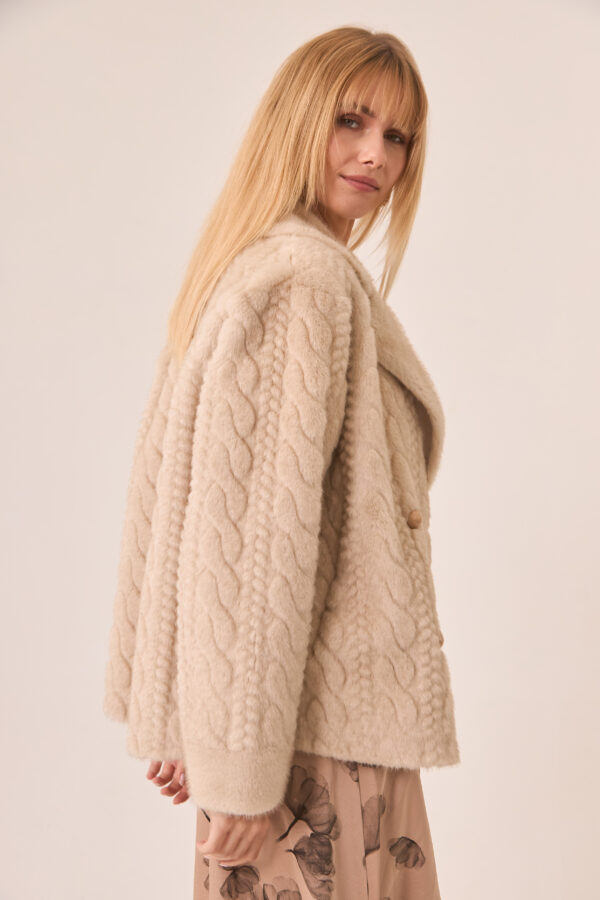NKN Nekane – Fresia faux fur coat side image