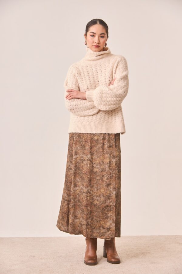 NKN Nekane – Silfi cable knit sweater frontal