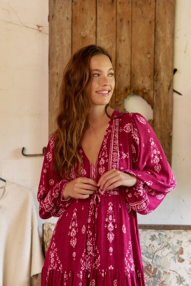 vestido jaase teresa rhubarb detalle