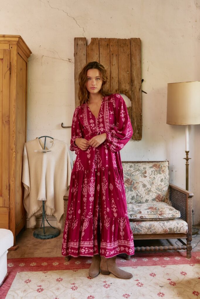 Jaase Teresa Rhubarb Dress cover