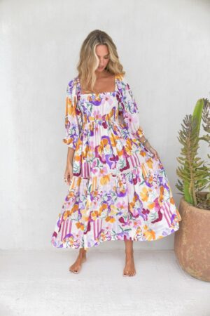 vestido jaase midi sweet lilly tulli frontal