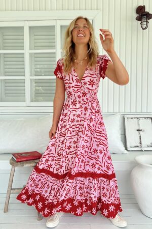 jaase carmen strawberry spritz dress cover